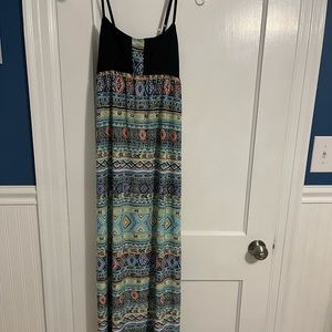 Tribal Print Maxi Dress